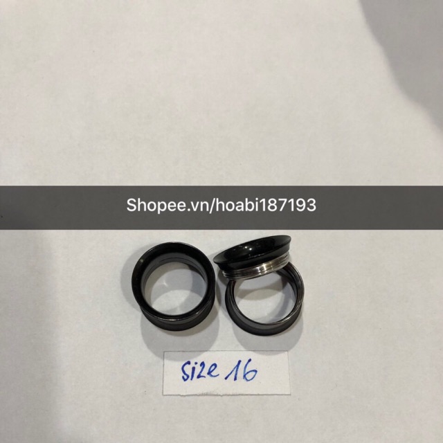 Đôi khuyên nong size 16 màu đen