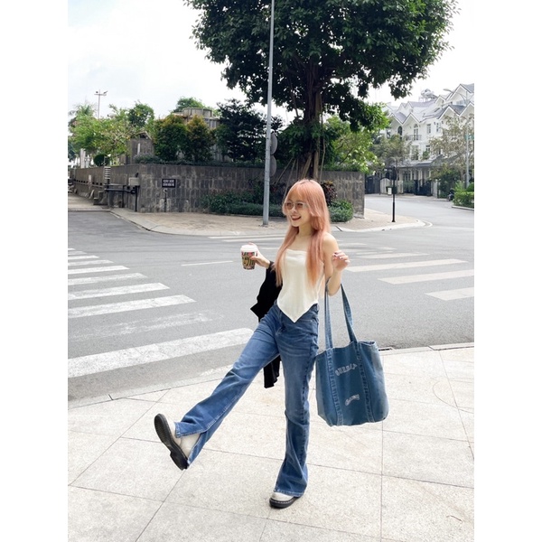 Split Jeans - Quần jean suông xẻ lai - Remmus.vn