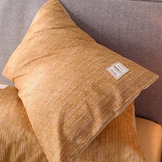Trọn Bộ 4 Món Chăn Ga Gối Cotton TiCi Xước Màu Vàng Nâu rất sang trọng trungvbhp_shopalot2