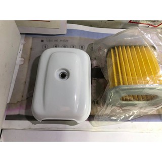 chụp pô air hàng thái + lọc gió + hộp pô air đã qua sử dụng cho anh em dọn honda dame+ cub 78+79+80