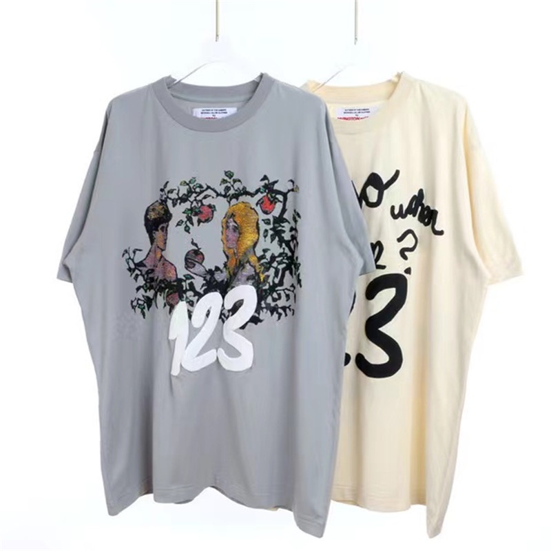 Áo Thun Tay Ngắn In Chữ RRR123 Thời Trang Cho Nam Nữ