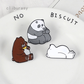 Huy Hiệu Cài Áo Hình We Bare Bears