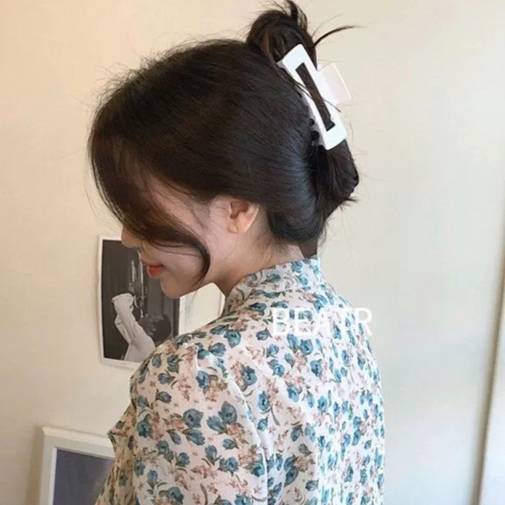 Kẹp Tóc Đẹp Hàn Quốc Hình Chữ Nhật Hottrend Dành Cho Nữ DAHABO KT23