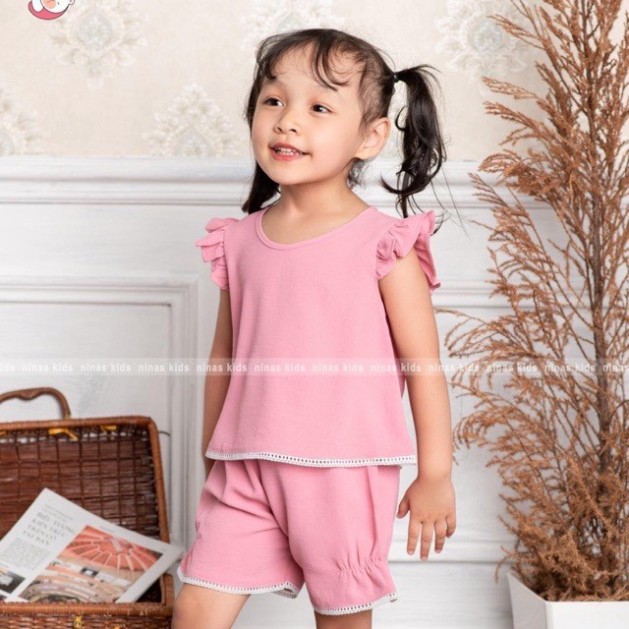 Xả Bộ đũi trơn 3 màu cho bé gái
