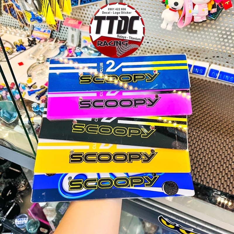 Bảng Tên gắn xe Scoopy ✌✌✌ Tặng kèm ốc
