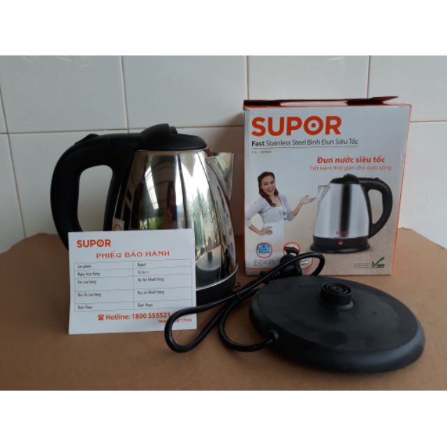 Ấm siêu tốc supor 1.5lit