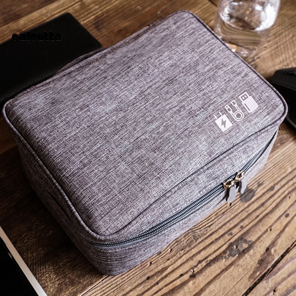 ✡YYS✡Travel Earphone Data Cable Digital Camera Charger Storage Bag Toiletry Organizer