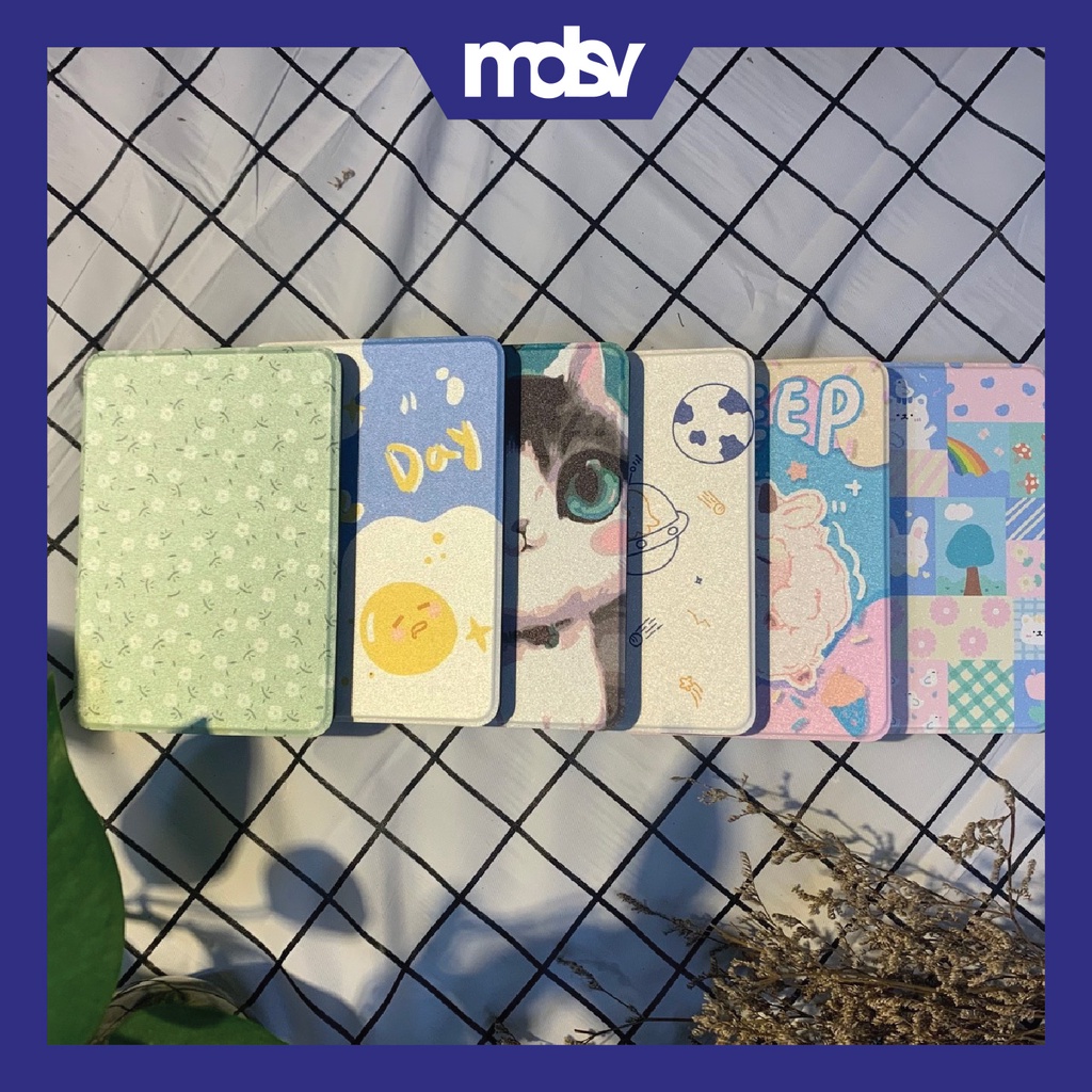 Bao da cover máy đọc sách Kindle Paperwhite 1,2,3,4,5 và Basic case  NHỰA DẺO HỌA TIẾT XINH