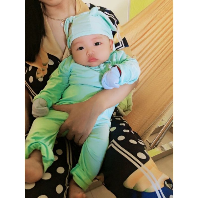 Bộ len tăm mũ tai thỏ cho bé 8-14kg