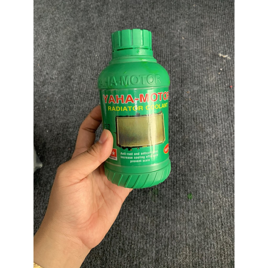 Nước Làm Mát Giải Nhiệt Yaha motor bình xanh 500ml chính hãng cho các dong xe exciter winer sonic raider