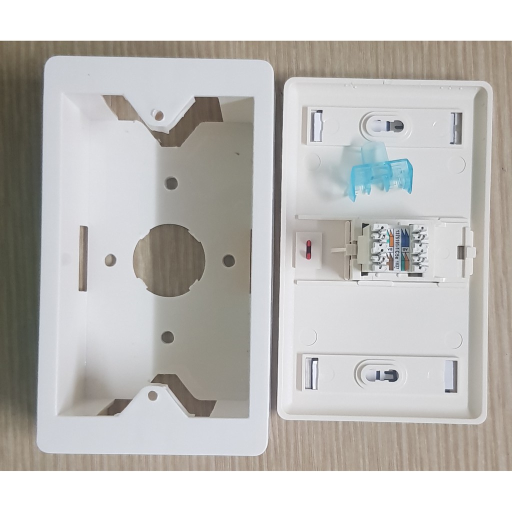 Bộ ổ cắm đơn 1 cổng Mạng cat5e AMP/Commscope có CO, CQ