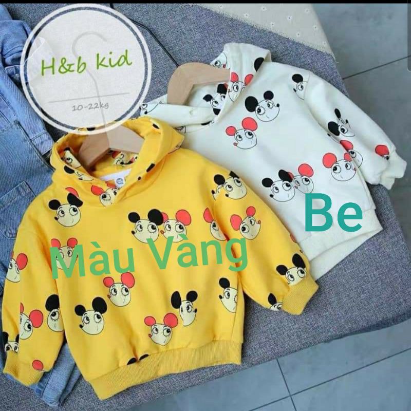 Áo khoác HOODIE nỉ da cá bé gái có mũ chất đẹp 8-20kg