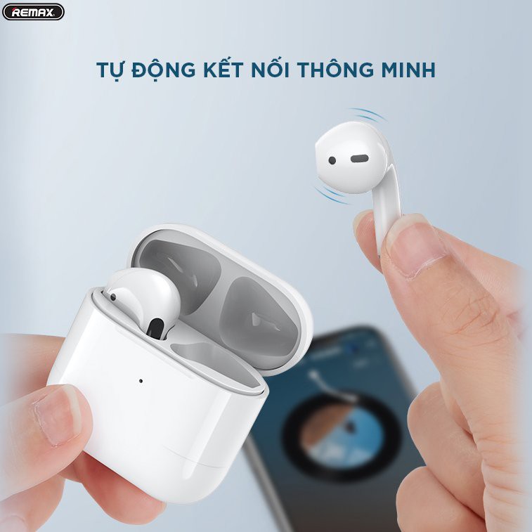 [FreeShip][Ship 2H]Tai nghe Bluetooth TWS Remax TWS-10i V5.0 Thiết kế nhỏ gọn, Thời trang - Hàng chính hãng Bảo hành 12T