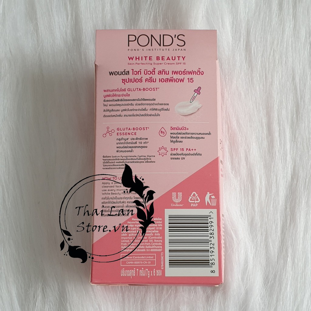 Sữa Rửa Mặt Pond's White Beauty Trắng Hồng dạng Tuýp Thái Lan 7g