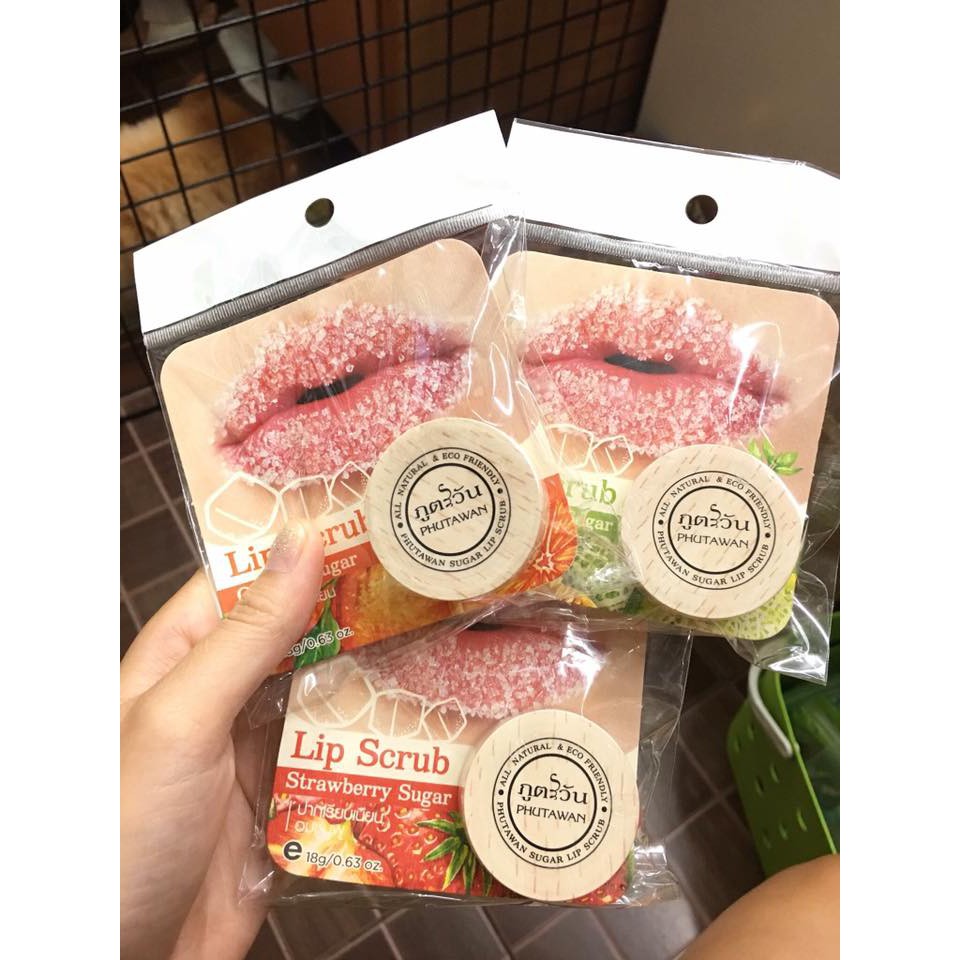 TẨY TẾ BÀO CHẾT MÔI LIP SCRUB PHUTAWAN | BigBuy360 - bigbuy360.vn