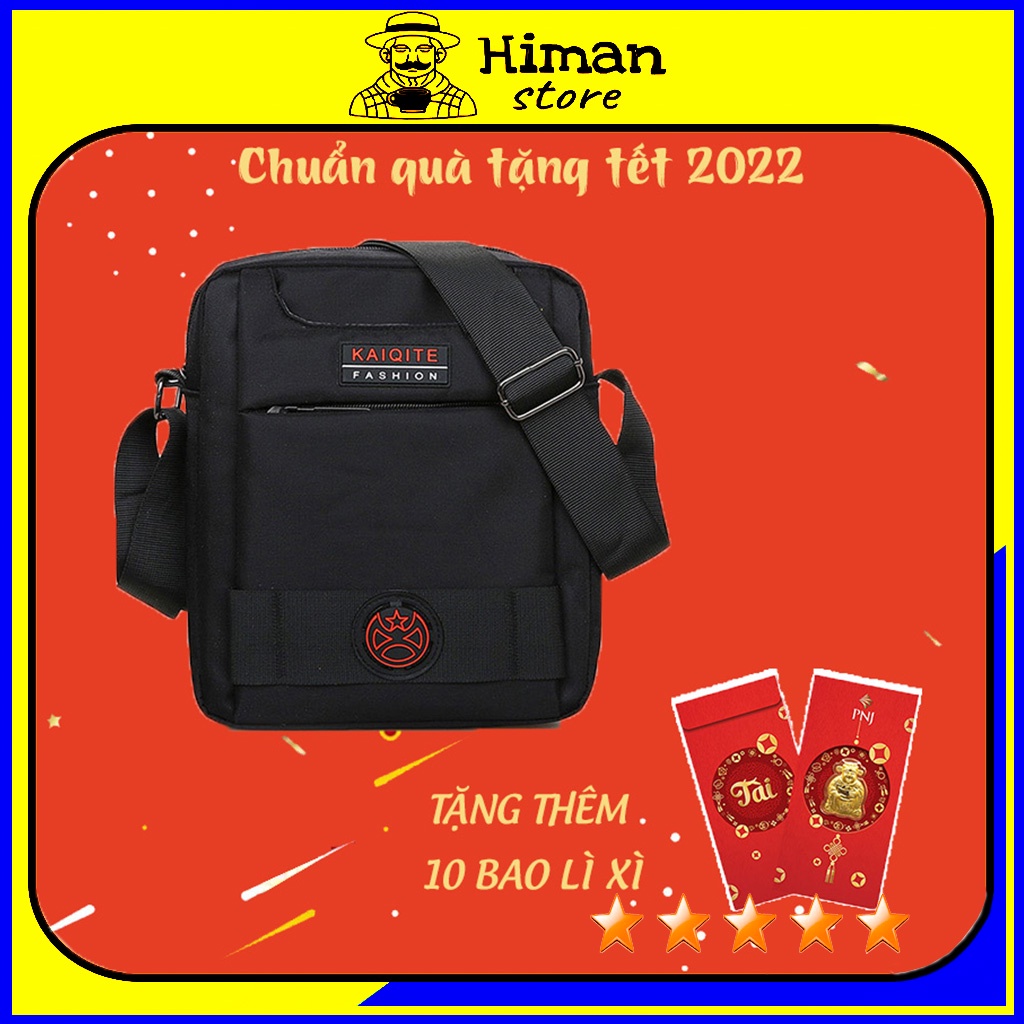 Túi đeo chéo nam mini vải canvas bền bỉ phong cách unisex Hàn Quốc [phiên bản thời trang tết 2022 & 10 quà tặng]-TN020 | BigBuy360 - bigbuy360.vn