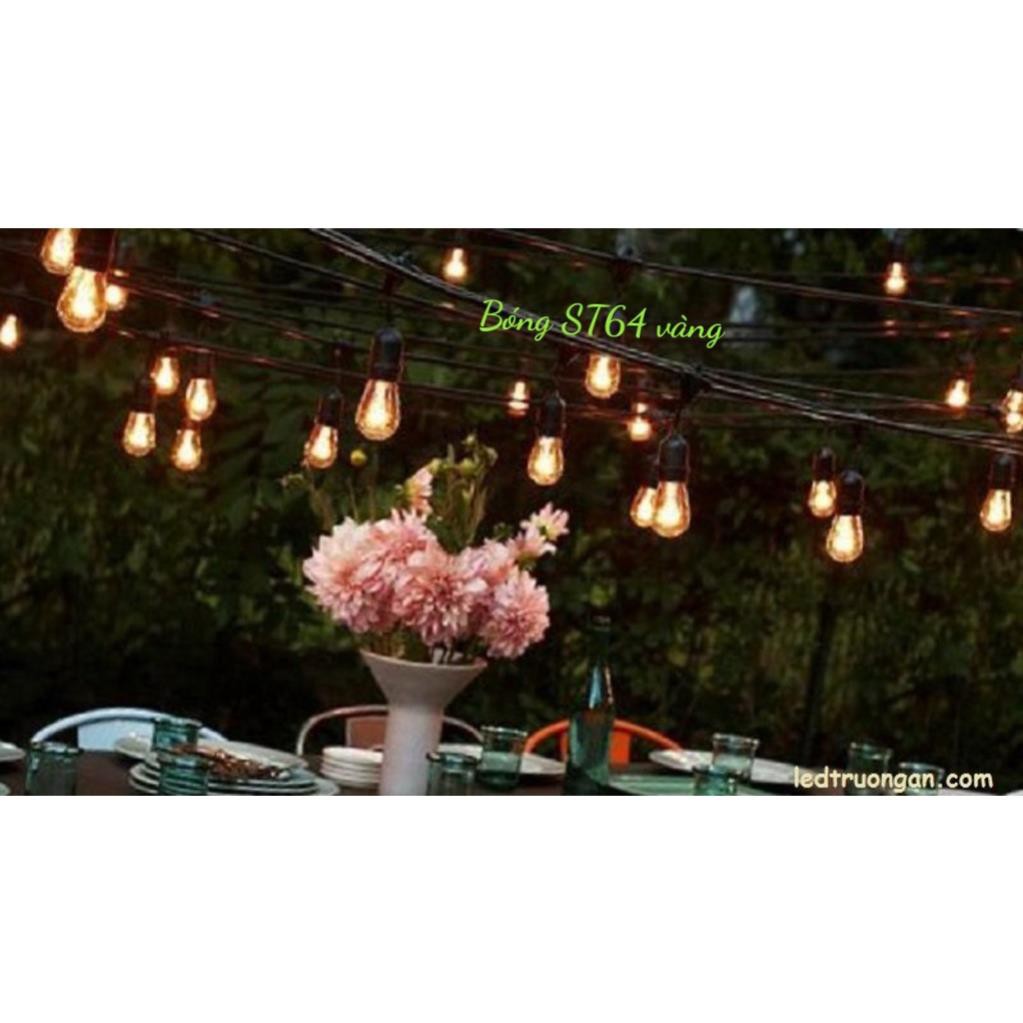 Dây đèn LED trang trí chống nước 5m 10 đui ngoài trời - Đèn ngoài trời ở Đà Lạt