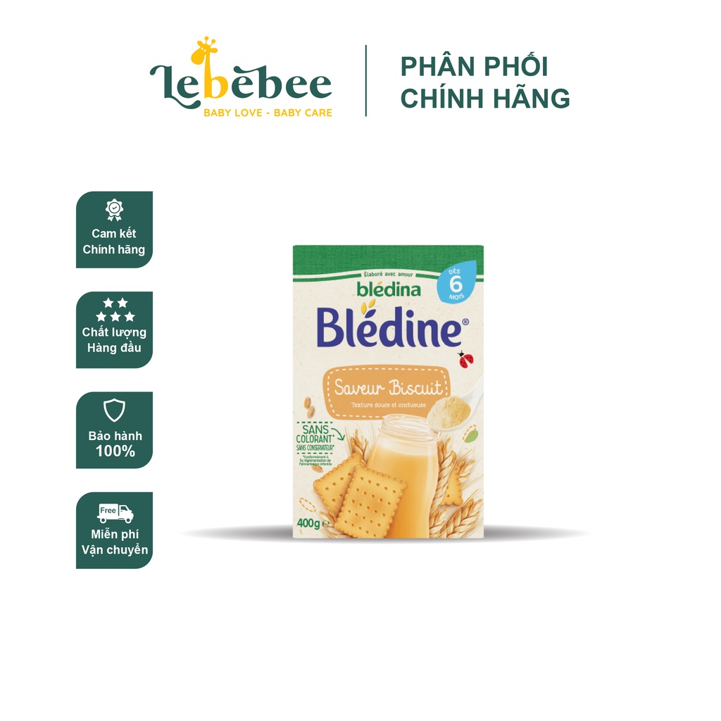 Bột lắc sữa Bledina Pháp cho bé hộp 400g