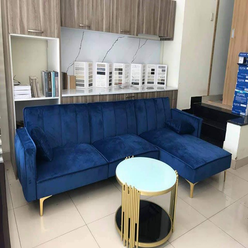 Ghế sofa phòng khách góc L mềm mại hiện đại 2021