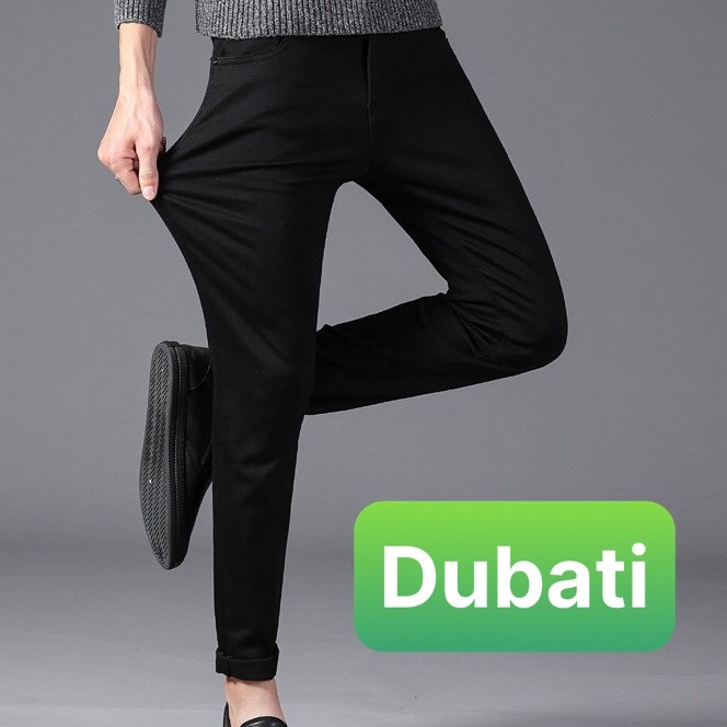 QUẦN JEAN NAM CHẤT BÒ ĐEN TRƠN NHẬT BẢN HOT NHẤT THU ĐÔNG HÈ- BD 50 - DUBAI FASHION