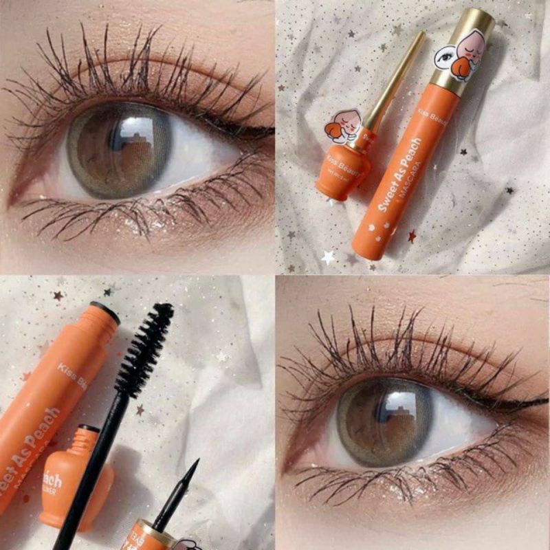 Chuốt Mi Mascara Trái Đào Sweet As Peach Kiss Beauty Siu Dễ Thương Giúp Mi Cong Đẹp Tự Nhiên