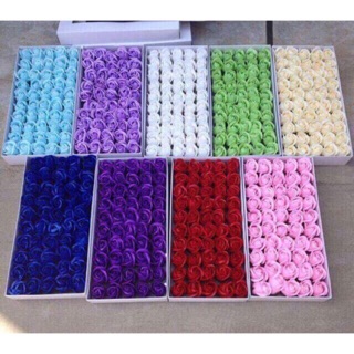 Sỉ hộp 50 đầu bông hoa sáp thơm bó hoa giỏ hoa đầu Hà Nội