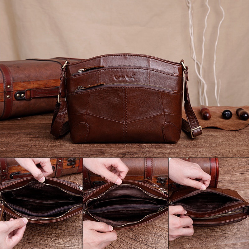 Túi đeo chéo Cobbler Legend bằng da thật thời trang cho bạn gái