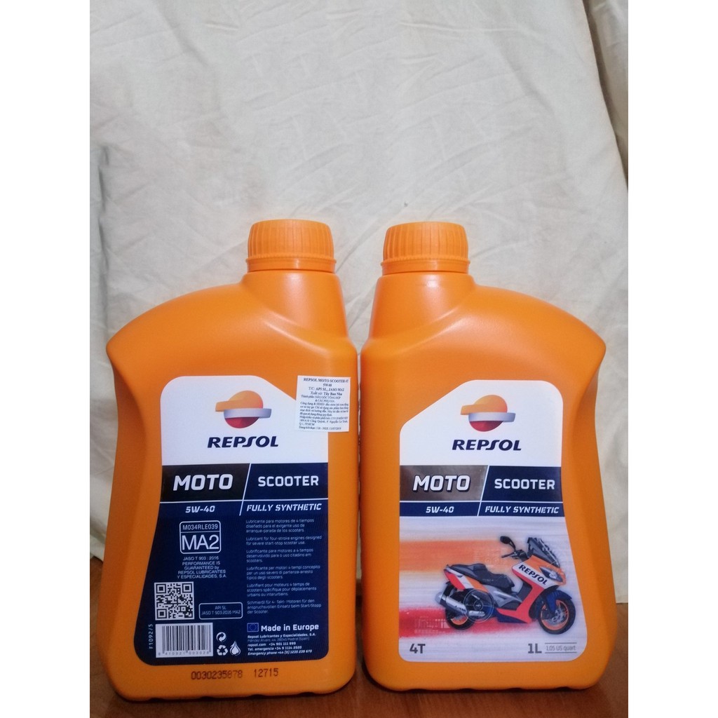 Nhớt Repsol Moto Scooter 4T 10W40 800ml dành cho xe ga