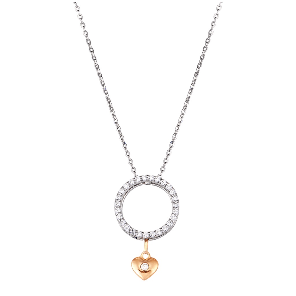 Dây cổ Bạc đính đá CZ PNJSilver XMXMH000010