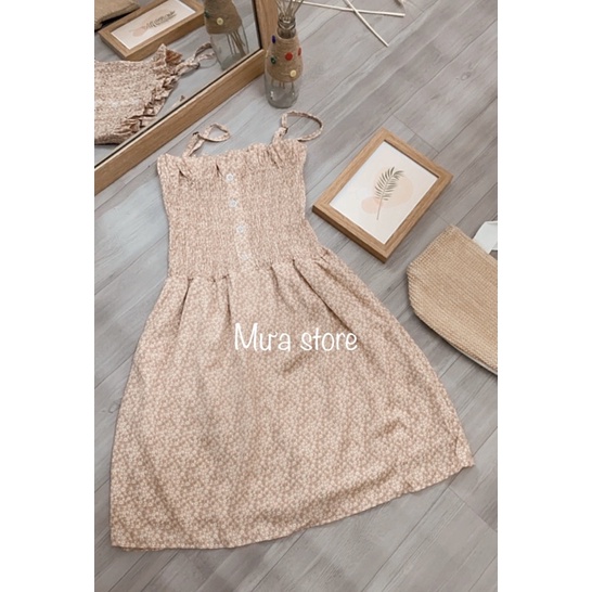 váy hai dây hoa nhí (ảnh thật shop tự chụp)