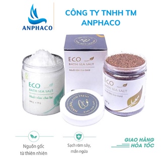 Muối Tắm Bé Eco  Sinh Dược Combo Hộp gold và trắng