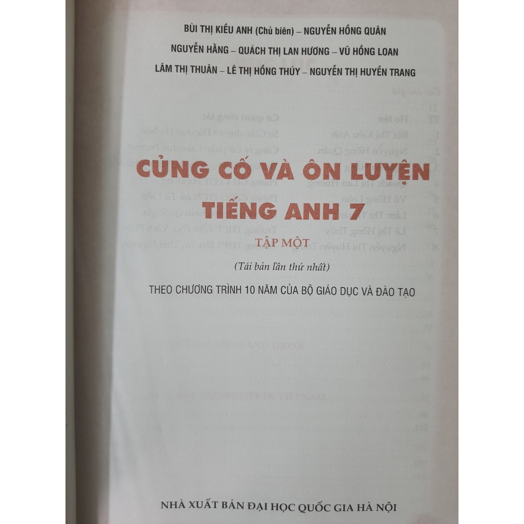 Sách - Củng cố và Ôn luyện Tiếng Anh 7 Tập 1