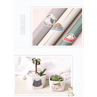 Set 45 miếng dán kiểu mèo dễ thương để trang trí