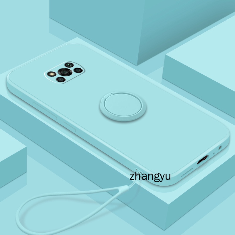 Ốp Điện Thoại Silicon Dẻo Hình Máy Ảnh Có Chân Đứng Và Dây Đeo Cho Xiaomi poco x3 pro x3 nfc