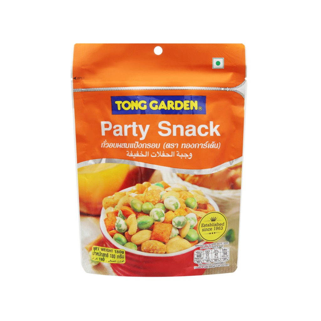 Snack và đậu hỗn hợp Tong Garden gói 180g