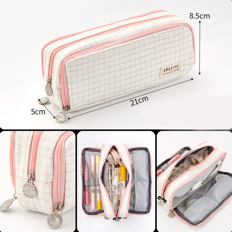 Seng Túi Lưới Đựng Bút Chì Sức Chứa Lớn Nhỏ Gọn