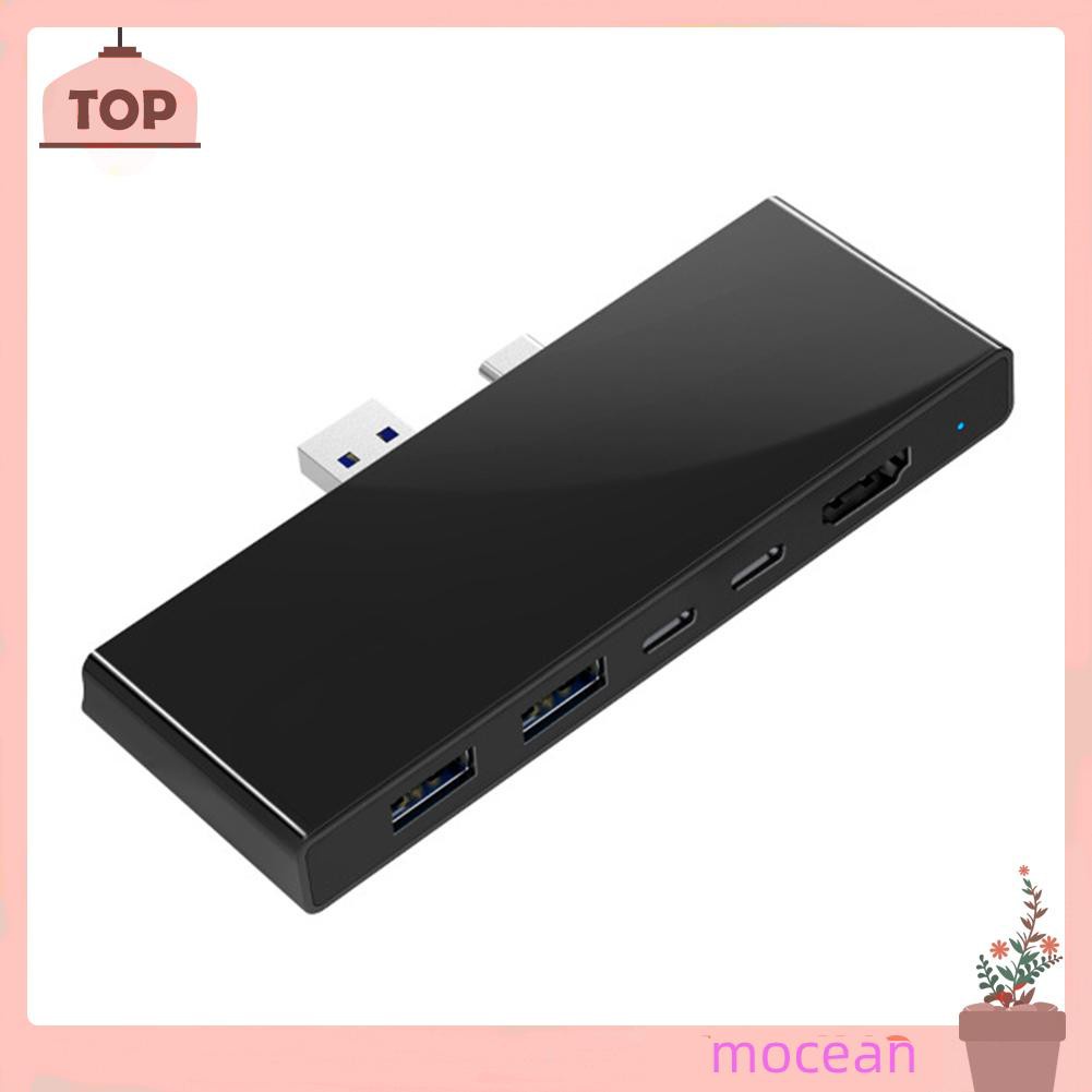 Mocean Đầu Đọc Thẻ Nhớ 7 Trong 2 Usb-C Hub Hdmi-Compatible 2 Usb 3.0 2 Type-C Pd Sd Tf Cho Surface Pro 7