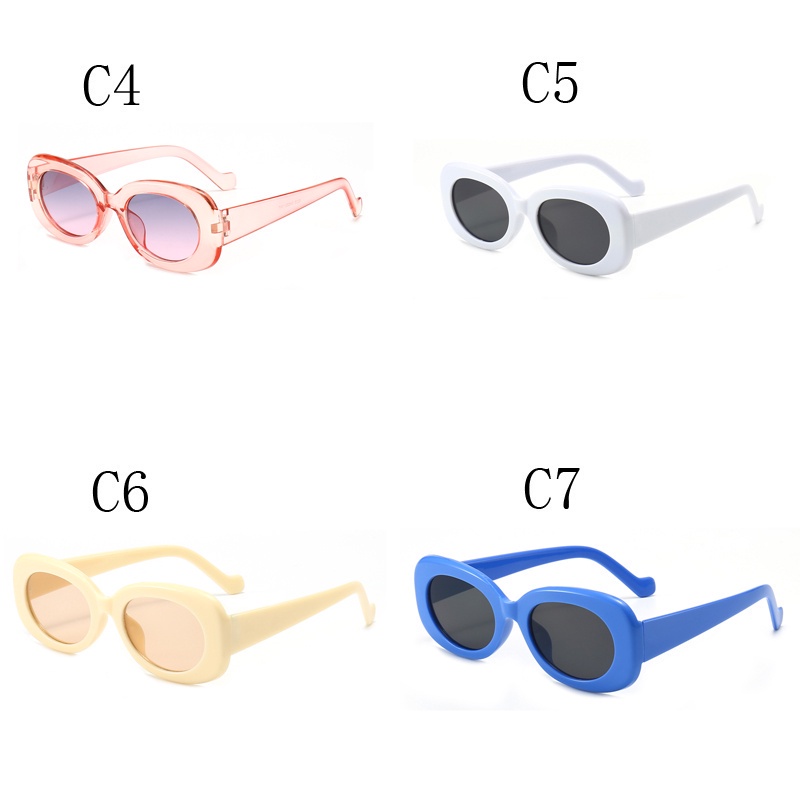 Mới Kính Mát Gọng Oval Thời Trang Dành Cho Nam Và Nữ