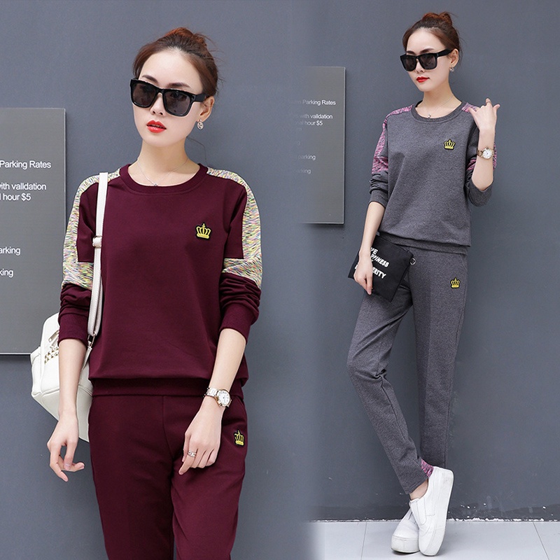 Set Đồ Thể Thao Hai Món Phong Cách Phương Tây Thời Trang Xuân Thu 2022 Cho Nữ