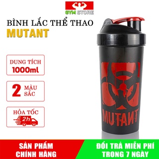 Bình lắc tập Gym - Bình nước thể thao Mutant 1000ml