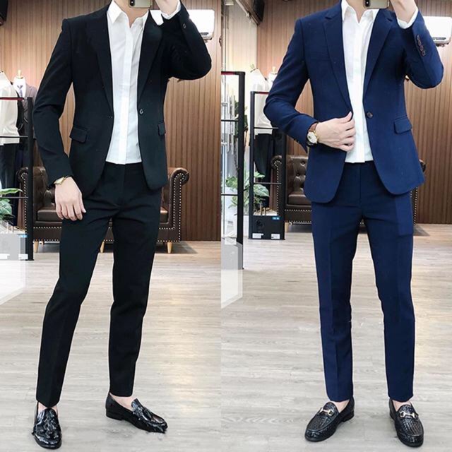 Bộ vest nam lịch lãm , vải đẹp, trẻ trung, sang trọng, đảm bảo không nhăn không xù