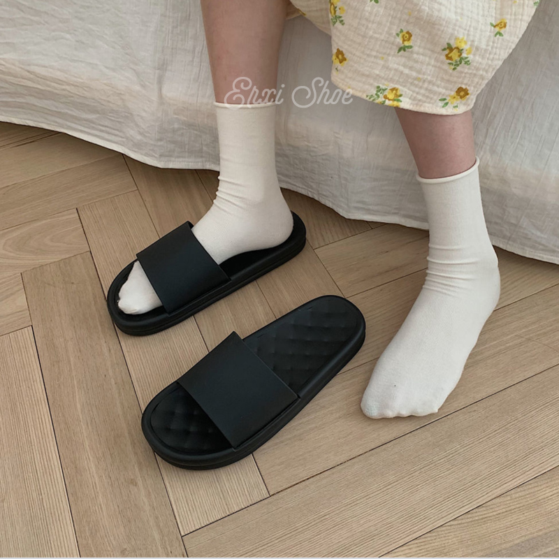 oeggeo shop Đôi dép nữ Mảnh mông rậm rạp vơ dép lê