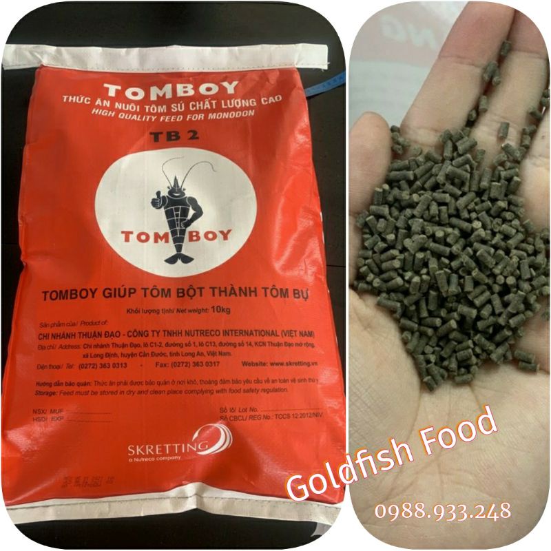 [Giá sập sàn] Túi 5Kg cám TOMBOY cho Tôm, Tép cảnh, cá Cảnh, cá Ranchu
