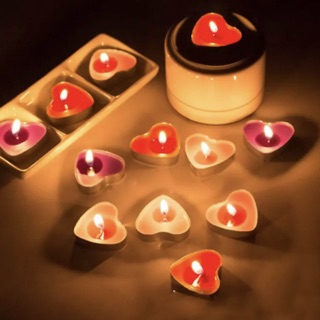 Nến tealight hình tim (50 viên)