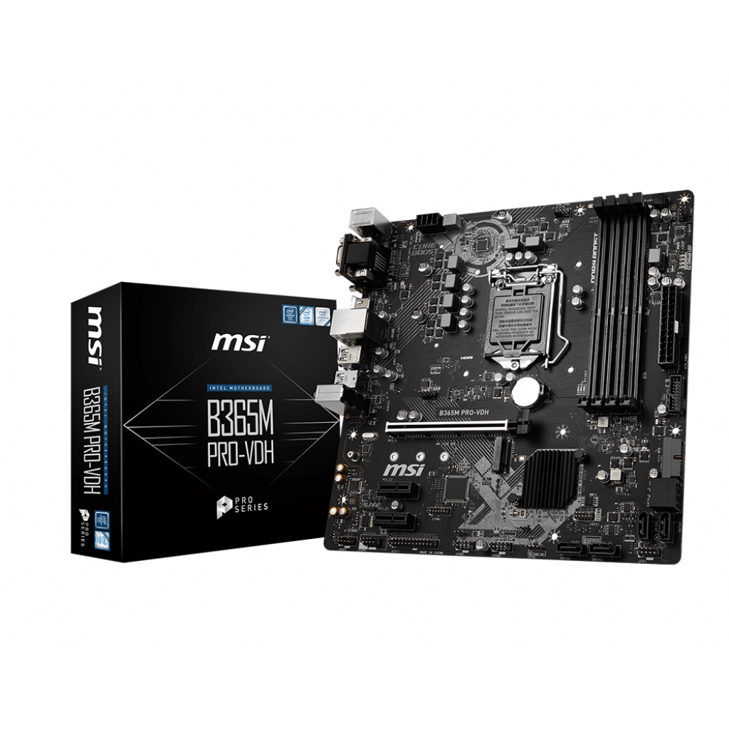 Chặn main MSI B365M PRO-VDH B365M PRO VDH dùng nắp sau thùng máy