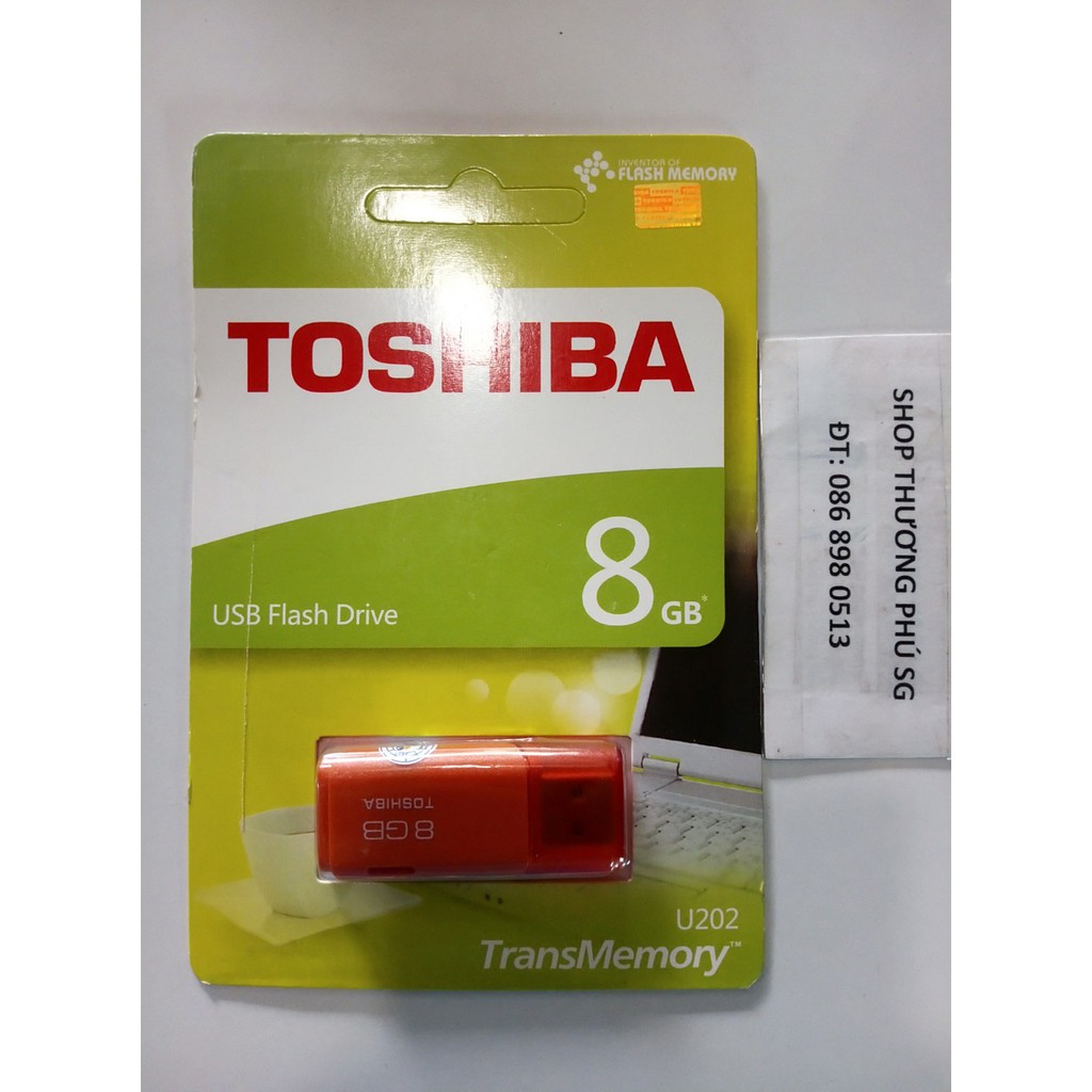 USB lưu trử: USB Flash Drive Toshiba U202 TransMemory - 8GB