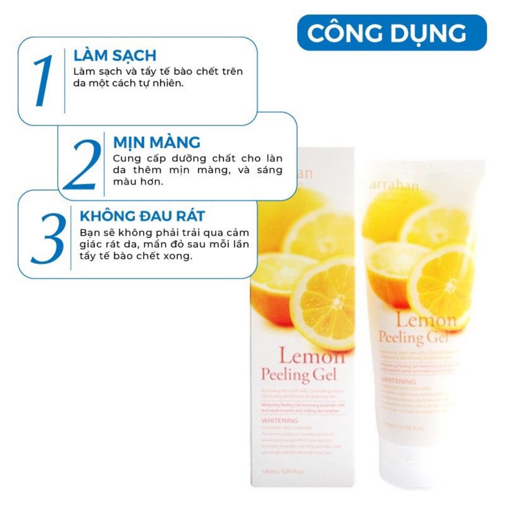Tẩy da chết mặt ARAHAN loại bỏ tế bào chết làm sạch sâu lỗ chân lông trắng sáng da chính hãng Hàn Quốc | BigBuy360 - bigbuy360.vn