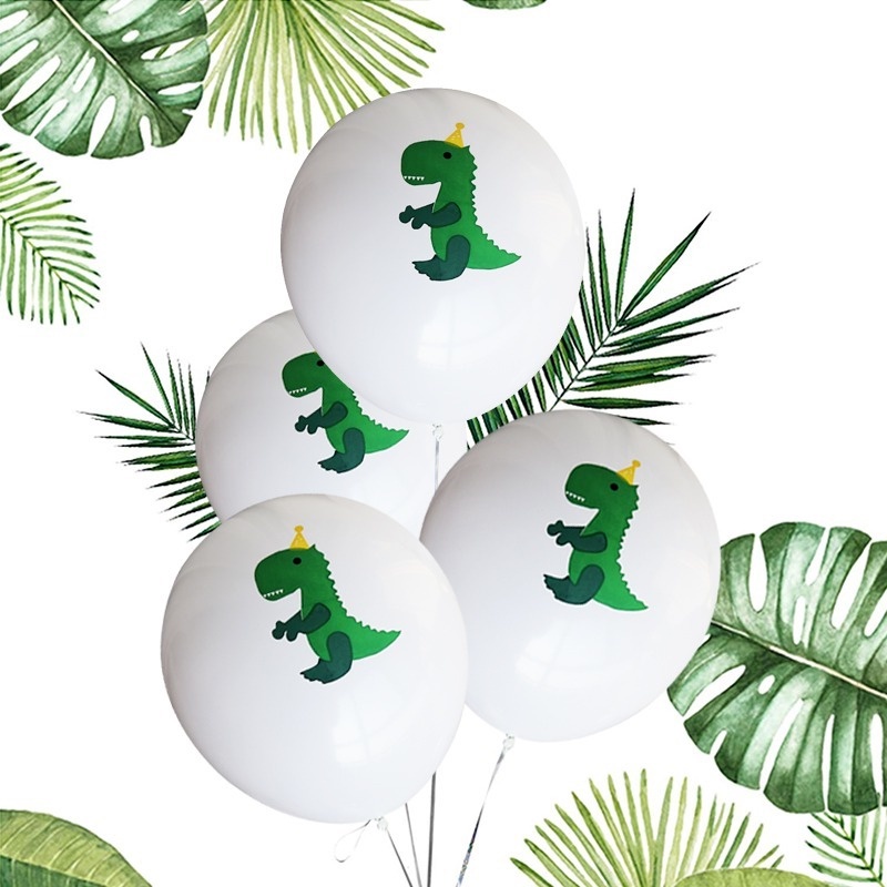 Set 16 / 15 / 12 Bong Bóng Hình Khủng Long Trang Trí Tiệc