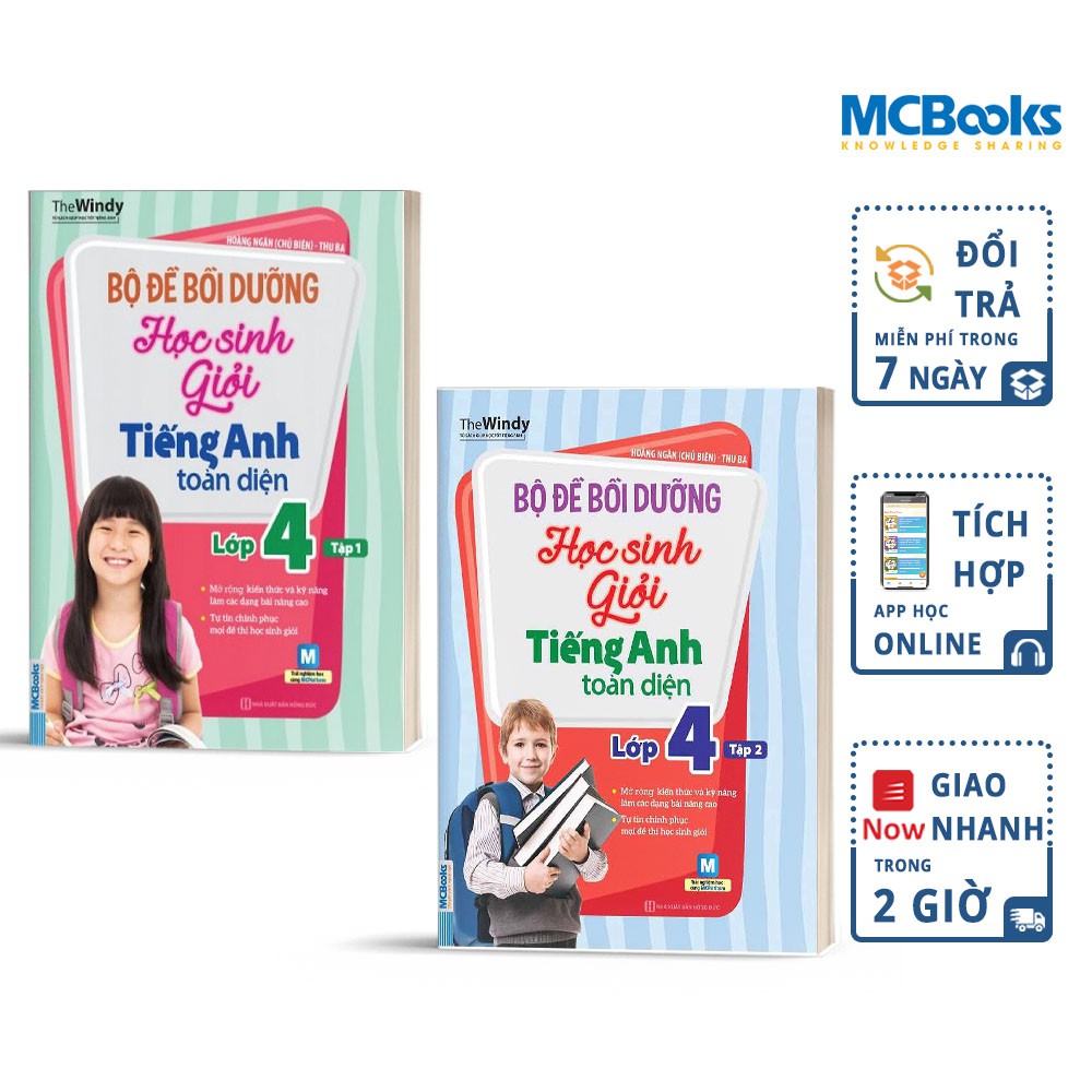 Sách - Combo 2 Tập Bộ Đề Bồi Dưỡng Học Sinh Giỏi Tiếng Anh Toàn Diện Lớp 4 - Tập 1 Và Tập 2