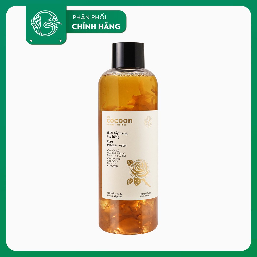 Nước tẩy trang hoa hồng The Cocoon Rose Micellar Water 500ml